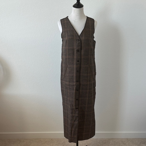 Vintage Harve Benard Buttoned Wool Midi Dress - Picture 2 of 9